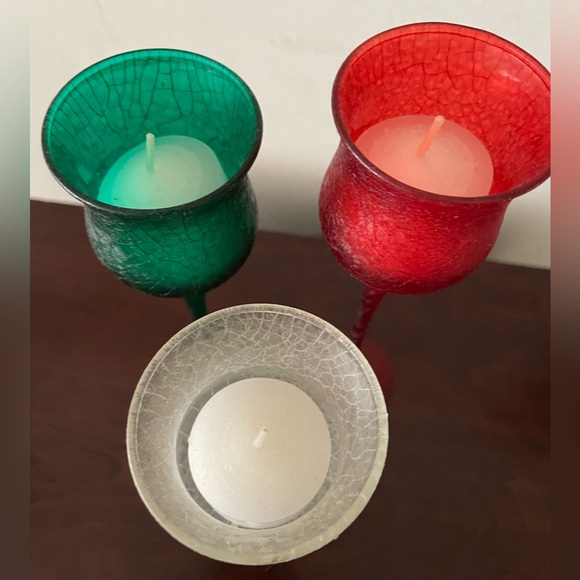 Set of 3 graduated candle holders - Picture 6 of 7